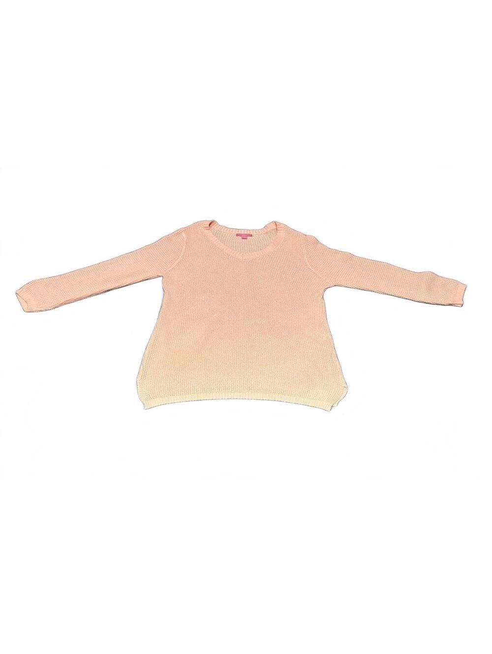 Woman Within Peach Knit Sweater Size Large 18/20